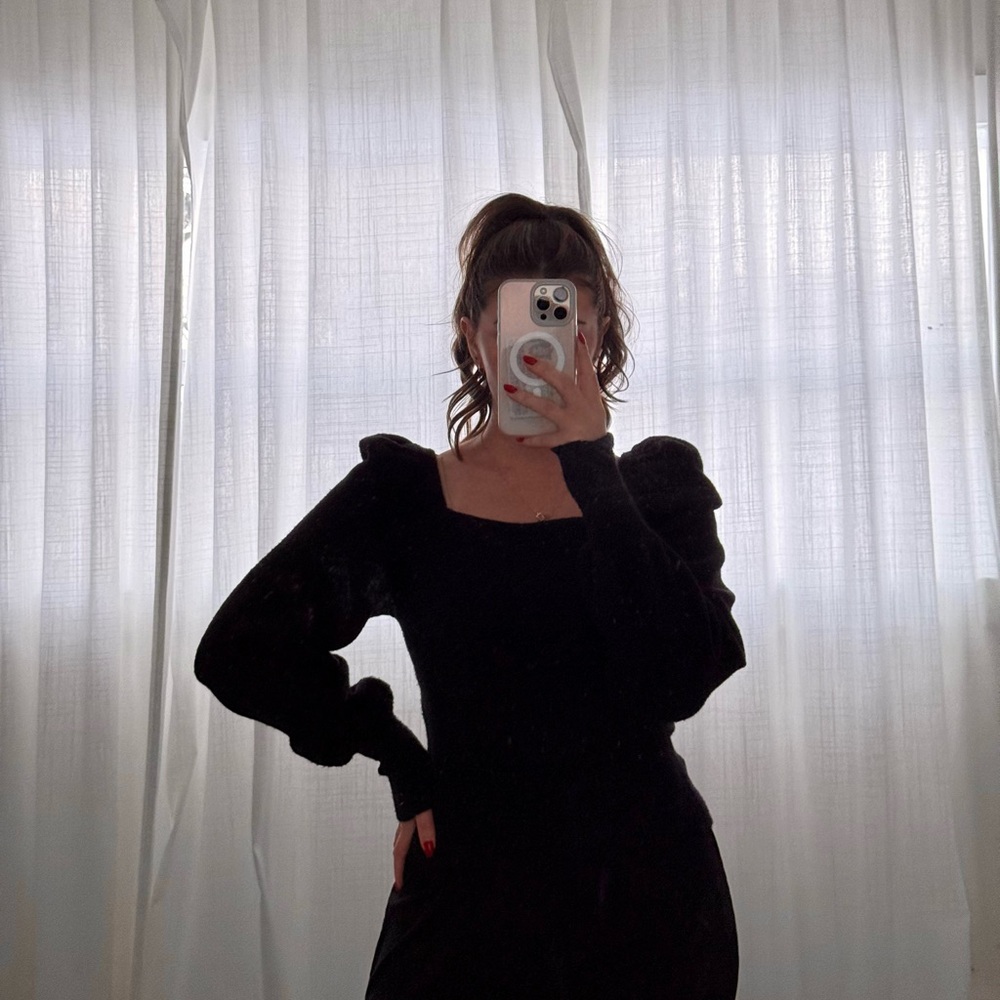 H&M Black Knit Top